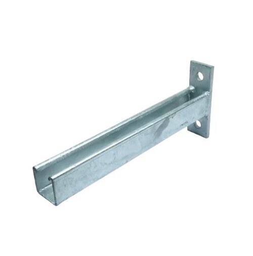 17369-5741_image_0.jpg Ashish 150 mm Slotted and Plain Silver Mild Steel Bracket with Extension