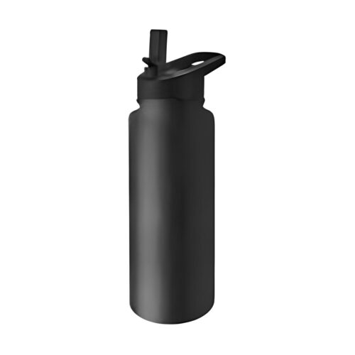 17373-3660_image_0.jpg 1 L Stainless Steel Black Flask Bottle
